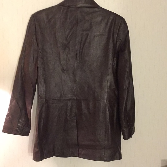 Beautiful Soft Brown Leather Jacket - Picture 4 of 6